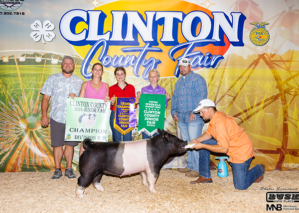 2024 Grand Champion Market Gilt and 5th Overall Market Hog