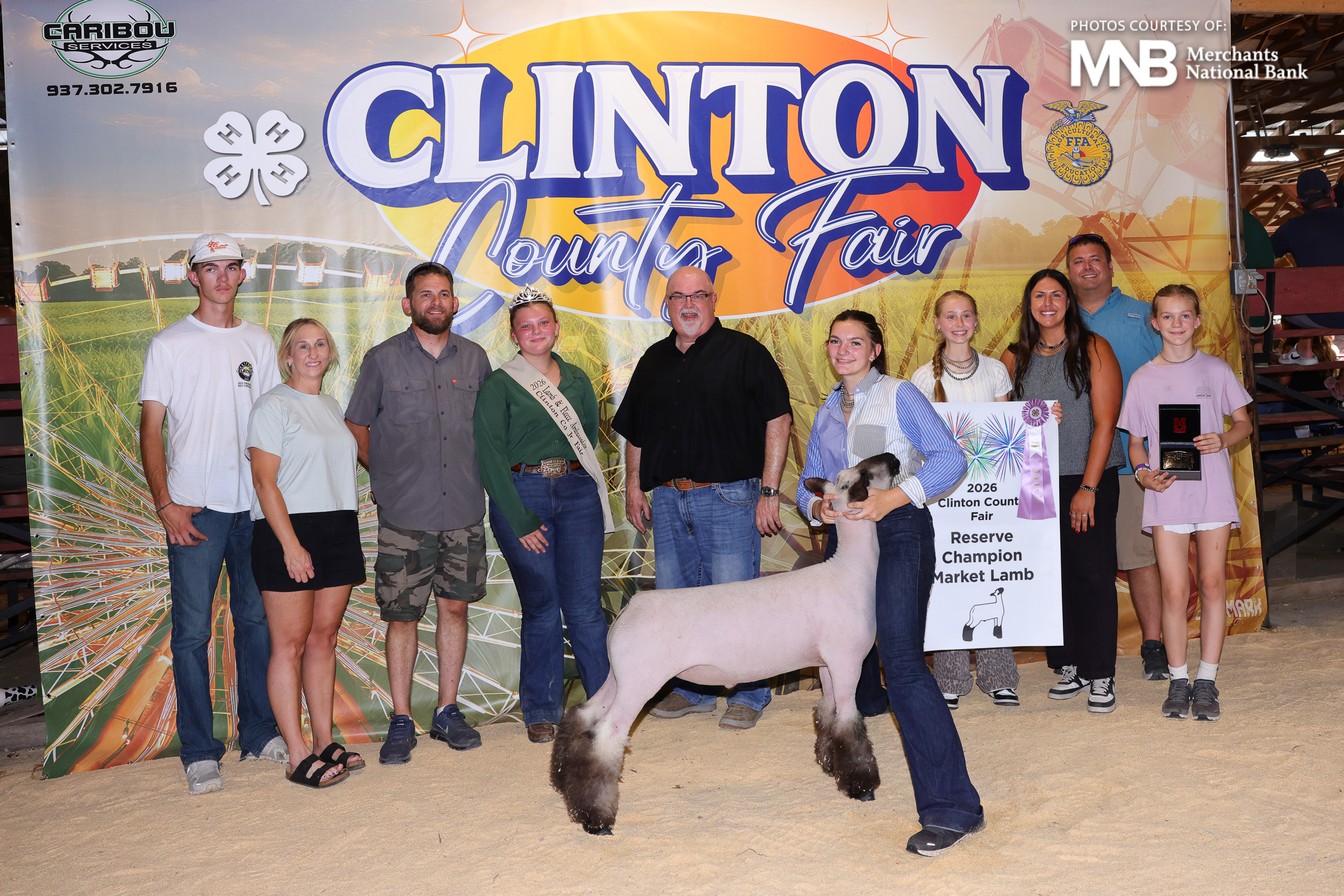 2026 Clinton County Fair Reserve Champion Market Lamb